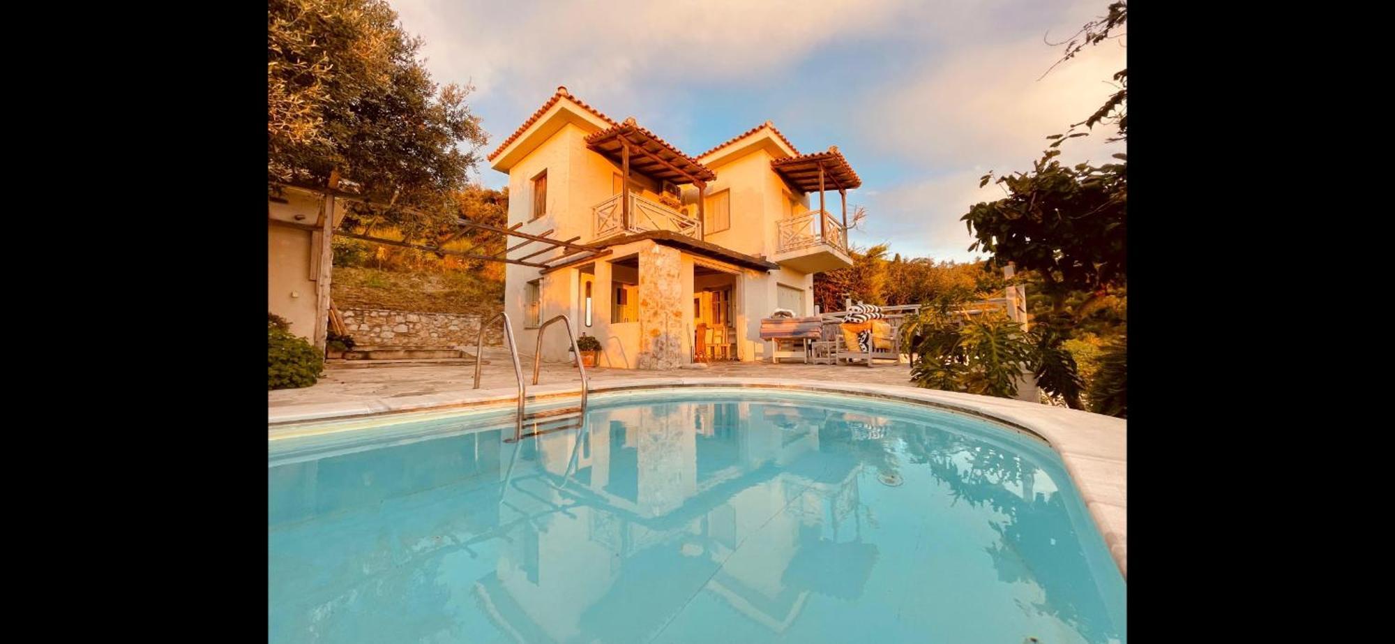 Hikers Villa Trail 5 & 6 Moni Evaggelistrias ภายนอก รูปภาพ